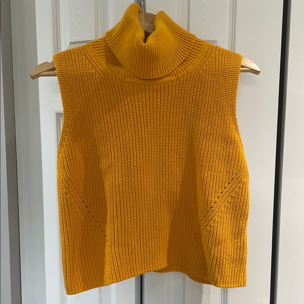 French Connection Cropped Sleeveless Sweater
